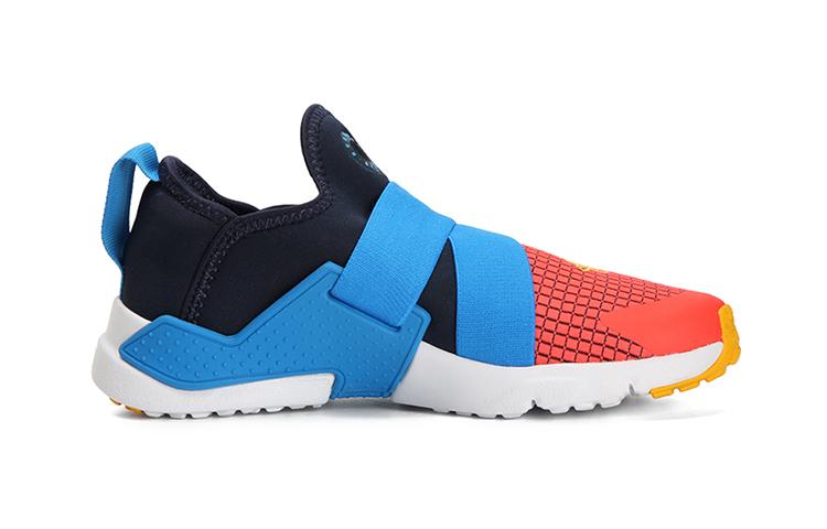 Nike Huarache Extreme Freizeit Rutschfest Dämpfung Niedriger Schaft Kinder Laufschuhe Blau Orange BQ7569-400 29.5 blue