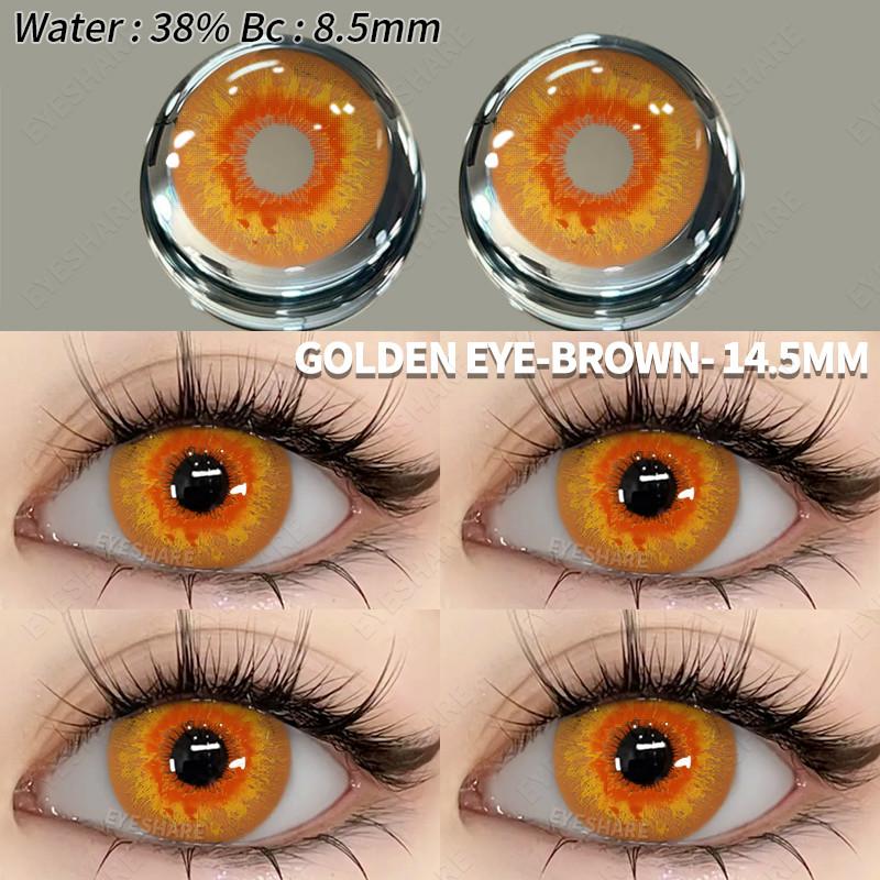Eyeshare Cosplay Color Contact Lenses for Eyes Halloween Lenses Blue Eye Contacts Black Lenses Yearly 14.5mm