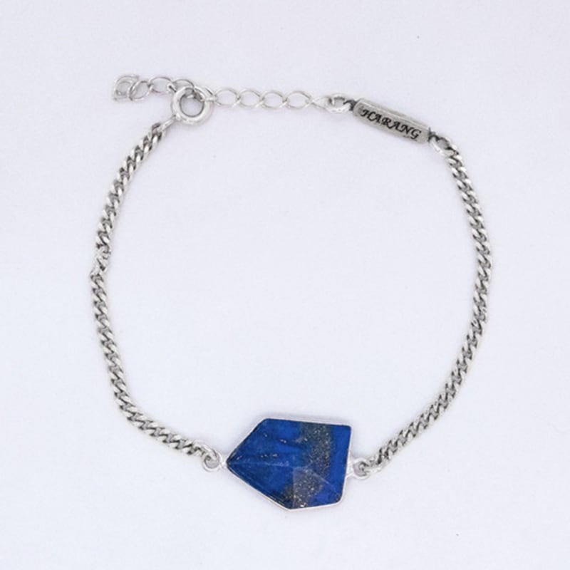 HARANG HR 330B_Pentagon Cut Lapis Lazuli Bracelet