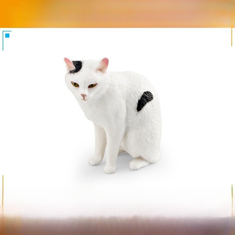 American Shorthair Pvc Cat Model Animal Toy Educational Display For Children