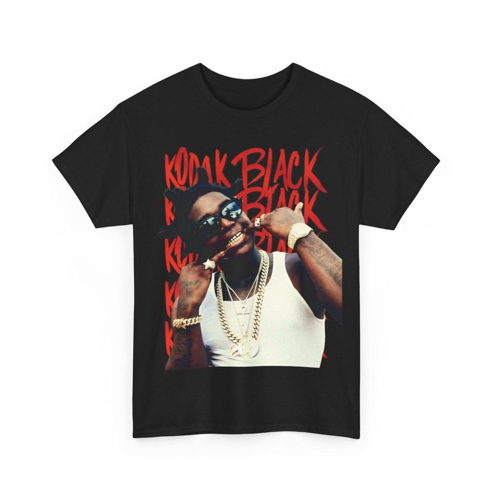 Новая футболка с графикой Kodak Black, Рождественский подарок, Унисекс S-5XL, Футболка ZO15 Унисекс L