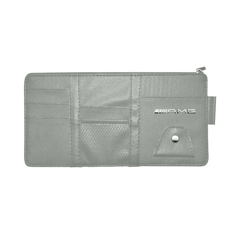 OLV5 Goods Sun Visor Organizer Multi-Pocket Glasses Clip Car Storage Bag Stickers For Mercedes Benz Vito W638 W639 W447 W168 W169 W17