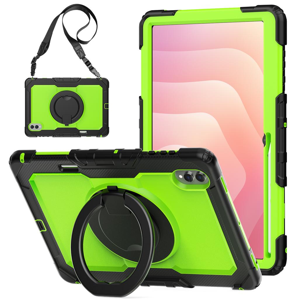 360 Rotating Handle Grip Case For Samsung Galaxy Tab S11 Ultra 2025 14.6" SM-X930 X936 Rugged Stand Cover With Shoulder Strap