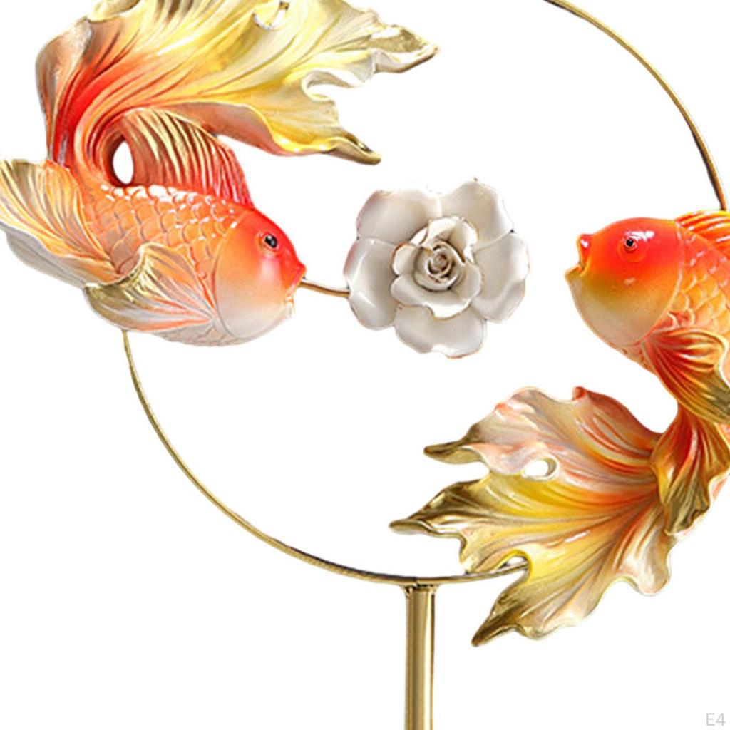 Fischstatue Heimdeko Akzent - Zeitgenössische Harzskulptur