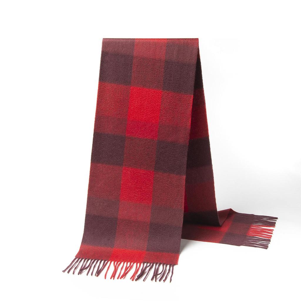 2025 British Plaid Wool Scarf for Men & Women - Warm, Autumn/Winter Style