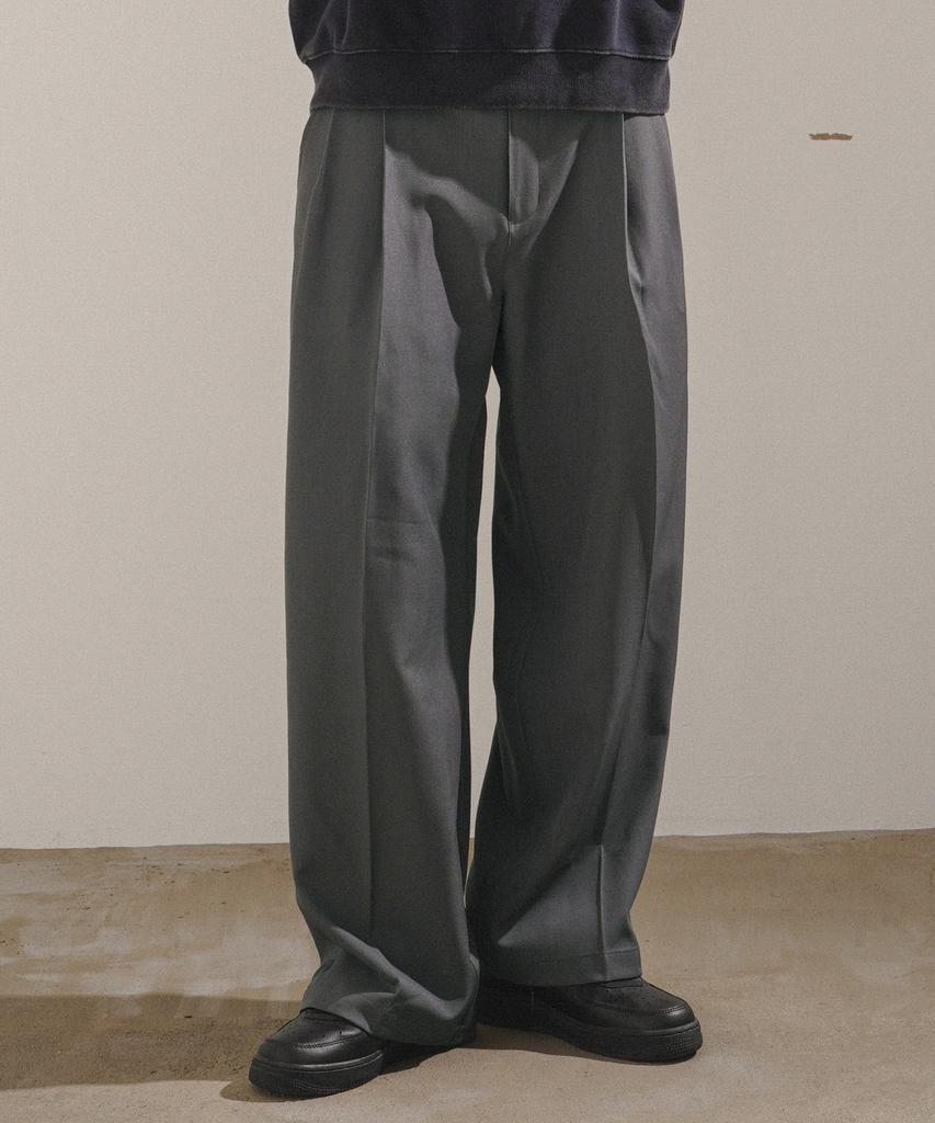 JEMUT Four Seasons Wide Slacks Grey Mmlp2651