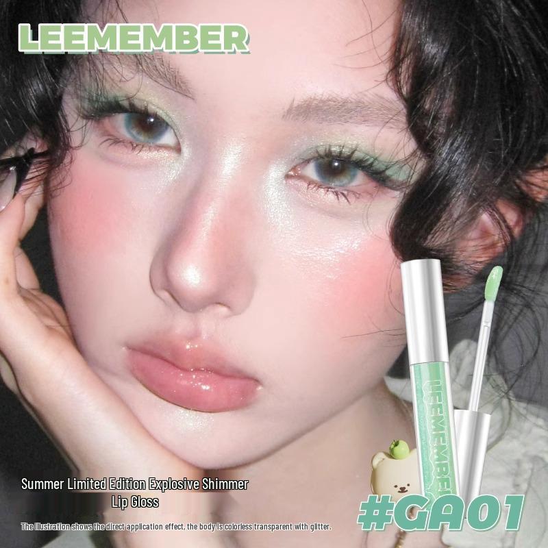 LEEMEMBER Water Essence Series: Lychee Melon Lip Gloss, Chocolate Matte Lipstick, Affordable Lip Glaze