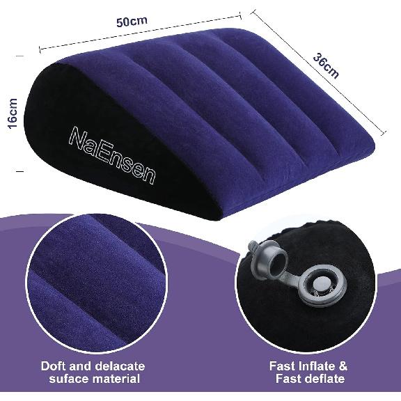 Sexuální hračky Hračky pro dospělé Polštář Polohovací polštář Trojúhelníková Nafukovací rampa Nábytek Hračka pro páry Polohování pro Hlubší polohu Podpůrný polštář Muži Ženy