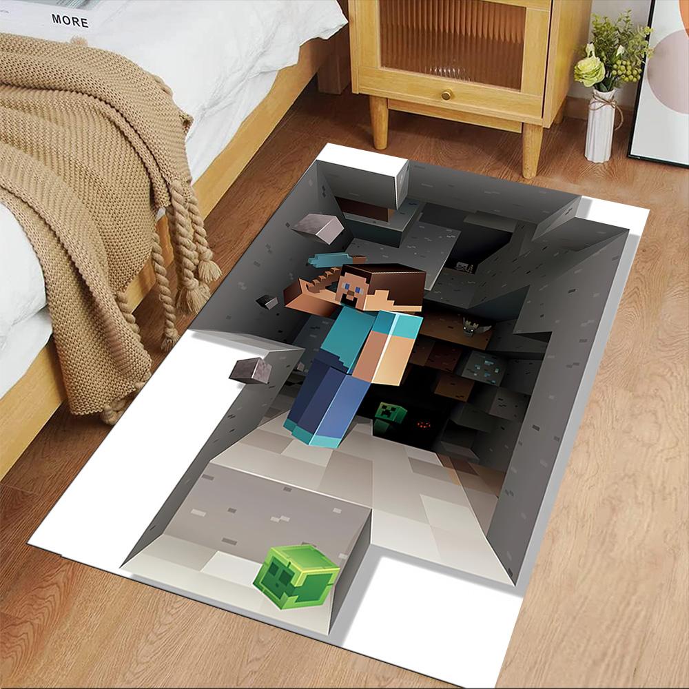 Minecraft Underground Adventure Floor Rug Office Rug Perfect for Bedrooms Hallway Living Rooms Dormitory Antislip Carpet Office home decor
