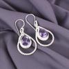 Iolite Gemstone 925 Sterling Silver Jewelry Handmade Earrings 1.70" Gift For Her EE-96-4