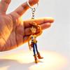 Keychain Set Buzz Lightyear Woody Rex Forky Mr Potato Head PVC Pendant Bell Key Chain For Bag Accessories Gift For Fan