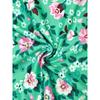 Women's Light Blue Floral Print Sleeveless Tank Dress - A-Line Knee-Length Summer Dress with Pockets, Round Neck Casual Beach Dress