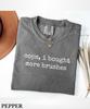 Oops I Bought More Brushes T-Shirt,Comfort Colors Funny Artist T-Shirt,Art Supply Hoarder Tee,Art Lover Tee,Minimalist Painter Gift