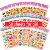 25/40/50 Sheets Clipbook Stickers Handmade DIY Diary Book Decorative over Three Years Old Children Gifts for Boys Girls TMZ