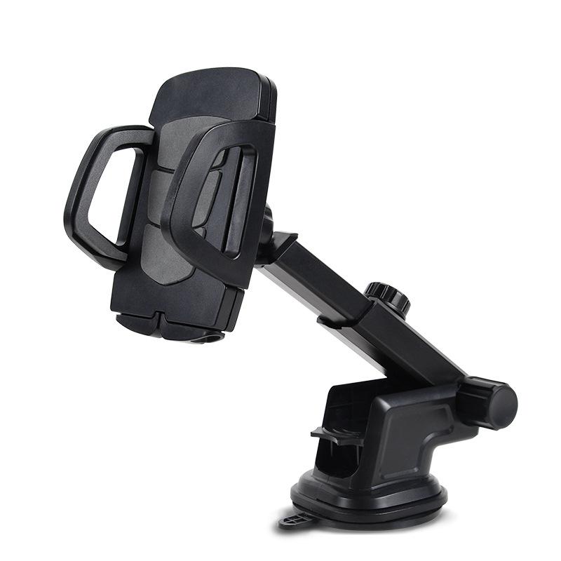 Retractable Silicone Suction Cup Car Phone Holder for Dashboard, Air Vent, and Windshield