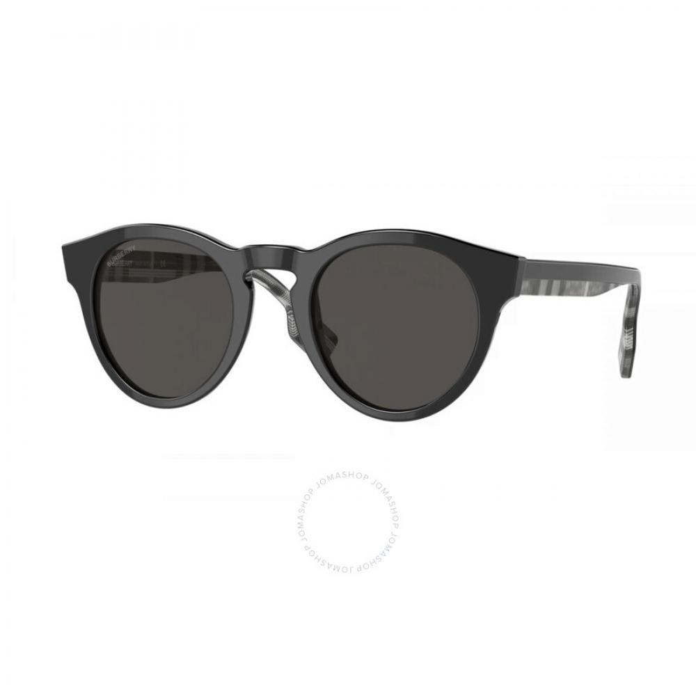 

Burberry Reid Dark Grey Round Men s Sunglasses BE4359 399687 49