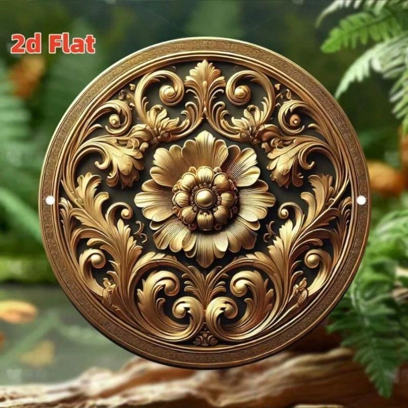 Decorative Metal Wall Art Sign Tin Painting 20x20 cm