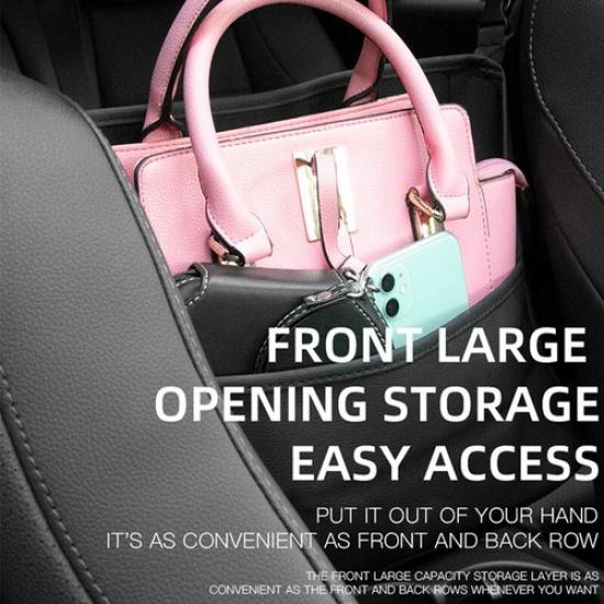 Car Middle Seat Storage Bag Organizer Phone Water Cup Holder Tidying Stowing