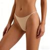 Sexy Ice Silk Low-Waist Seamless Thong - Women's Plus Size Sports Fitness Underwear