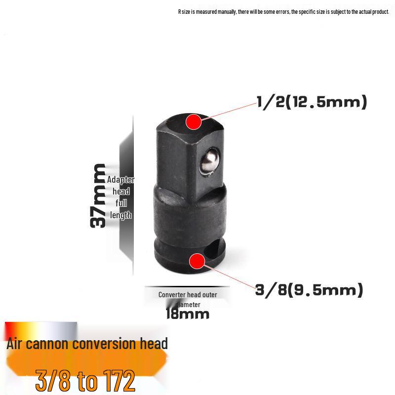 Square-to-Hex Socket Driver Adapter Rod for Electric Ratchet Wrench