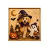 Kit for Adults Kids Halloween Dog Design DIY 5D Set with Round Drills