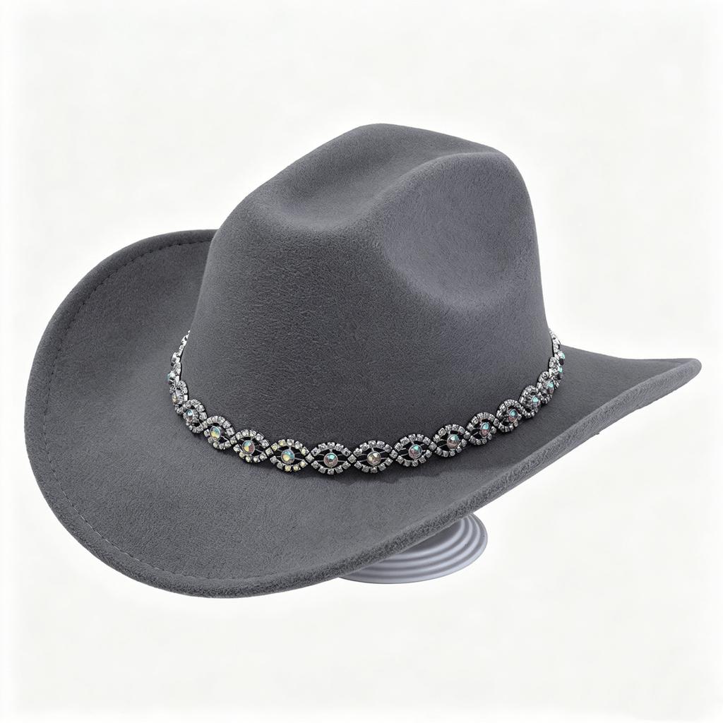 Men and Women Jazz Top Hat Party Festival Stage Performance Simple Top Hat Premium Wool Hat Western Cowboy Hat