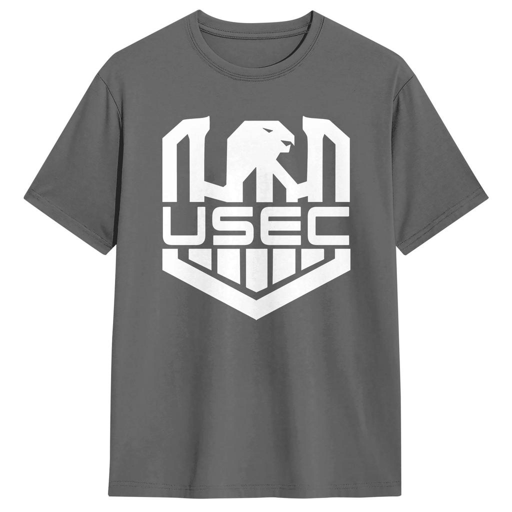 Escape From Tarkov USEC litle wnite logo Cotton T Shirt For Men Summer Trendy Cool Tee Shirt Oversized Custom DIY Clothes