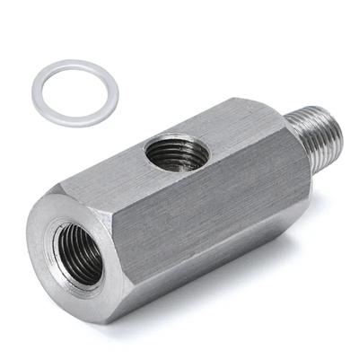Oțel inoxidabil 1/8'' BSPT Adaptor pentru senzor de presiune a uleiului Sendor Tee la 1/8 NPT Piesa în T Accesorii auto VR-OGA02