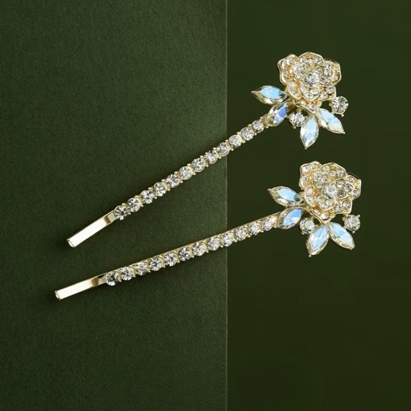 2/3/4PCS X-shaped Hair Clips Shiny Rhinestone Fashionable Small Hair Clips Fringe Decorative Clips ringe Decorative Clips