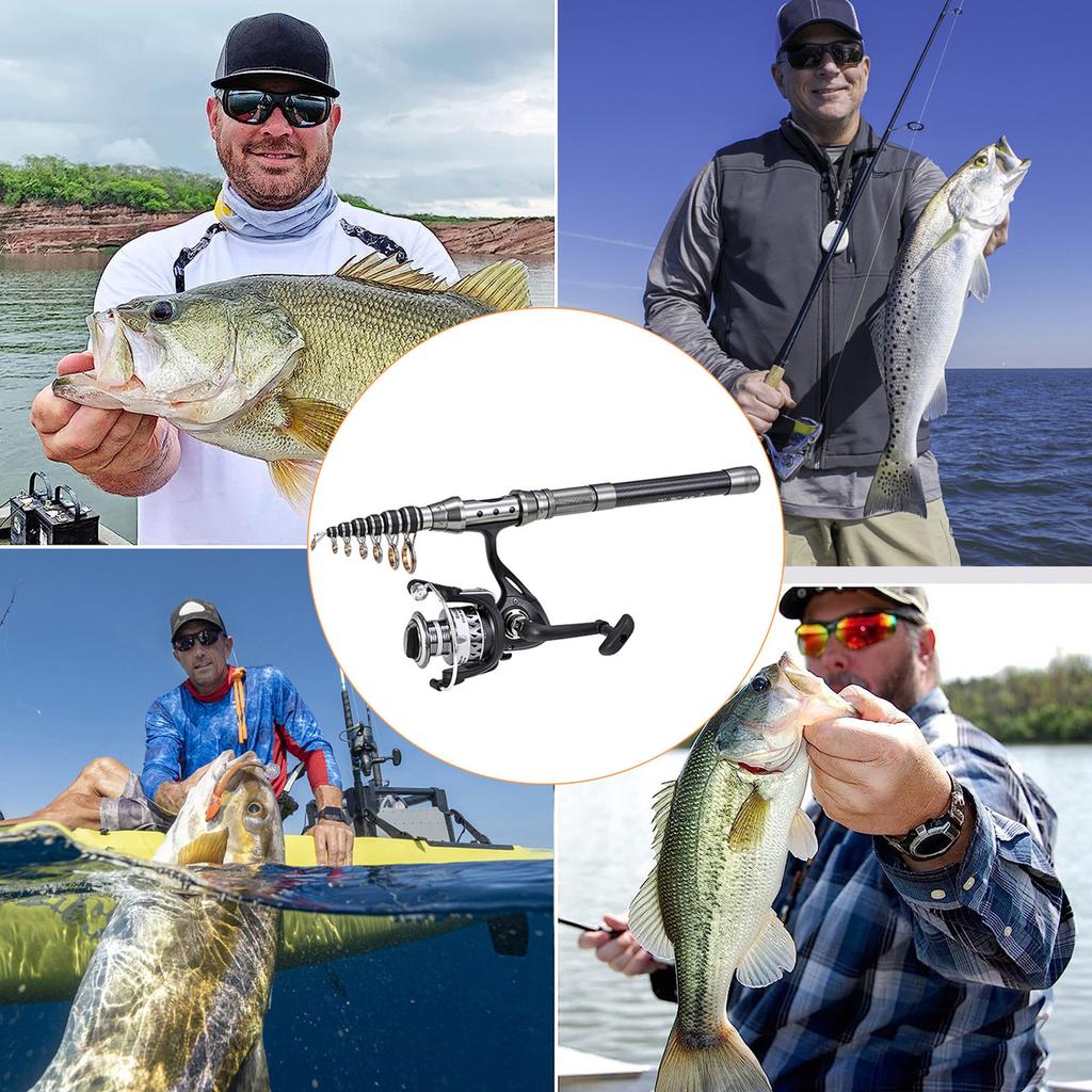 Fishing Kit Fishing Rod Fishing Rod Reel Kit Telescopic Fishing Reel Carbon Fishing Rod Reels Fishing Accessories