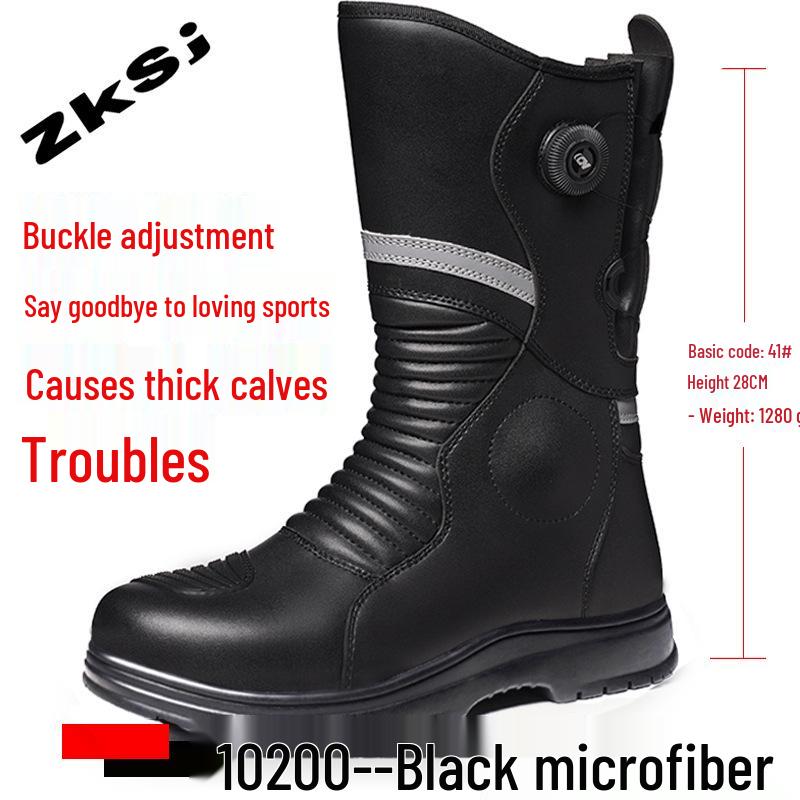 Breathable Cross-Border Motorcycle Riding Boots - Anti-Fall, All-Season Knight Racing & Parkour Shoes