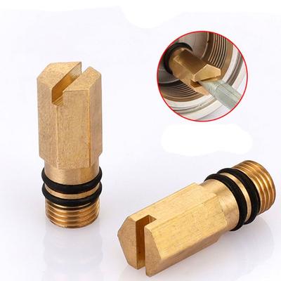 3pcs Brass Faucet Plug Inlet Plug Useful Taps Blanking Plug Bathroom Wash Pan