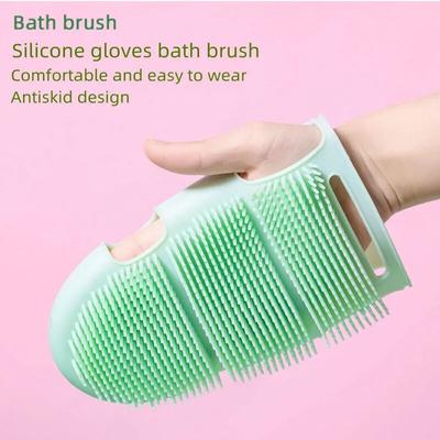 Spazzola da bagno giapponese Lovely Wind con guanti massaggianti in silicone e per la rimozione delle cuticole, spazzola da bagno per animali domestici e spugna per il corpo