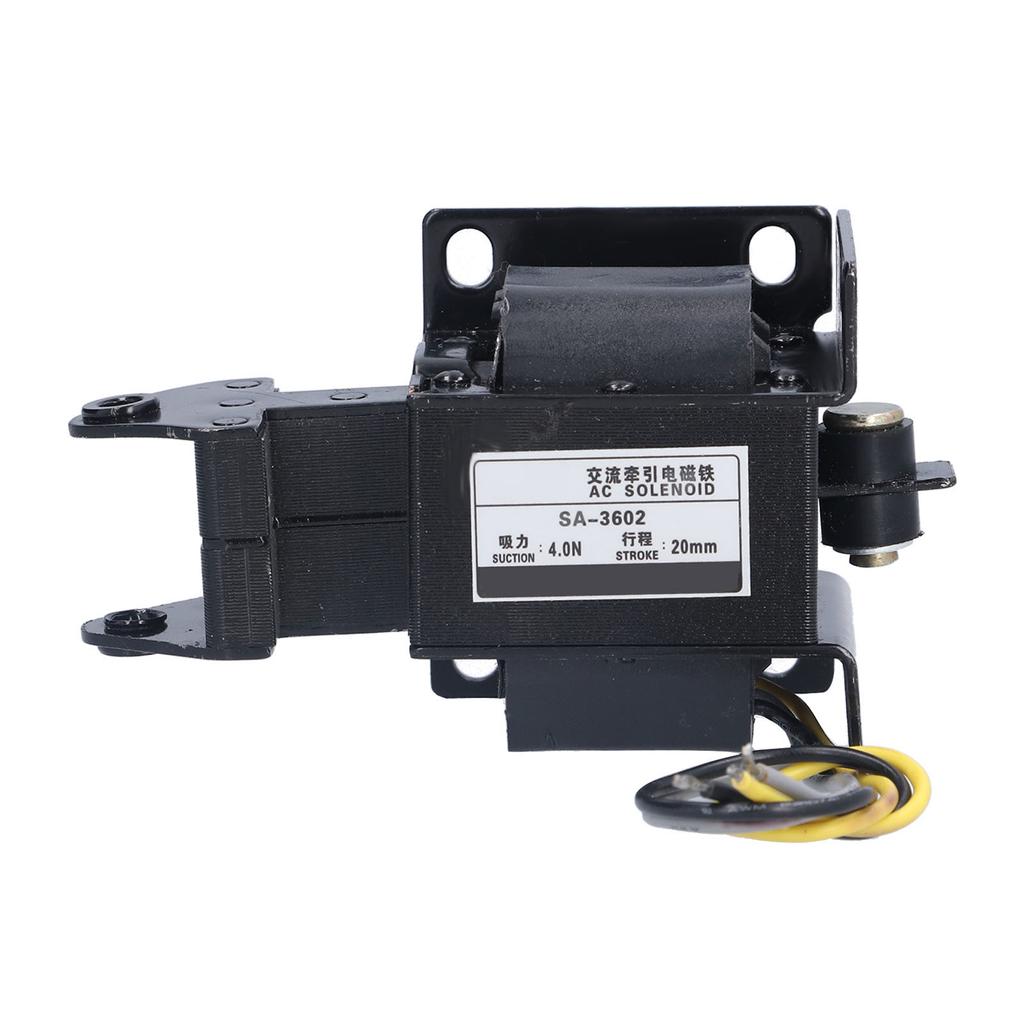 BERM AC Solenoid Electromagnet Traction Push Pull Electric Magnet AC220V SA‑3602