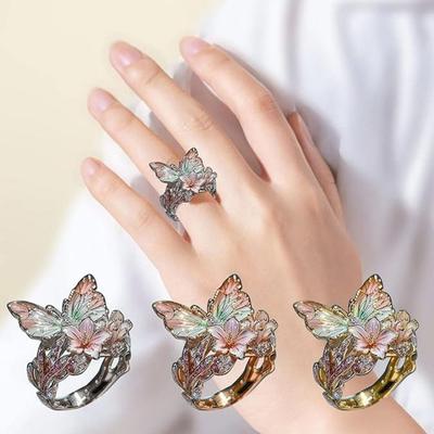 Jewelry Accessories Butterfly Ring Non-fading Open Ring High Quality Finger Decorations