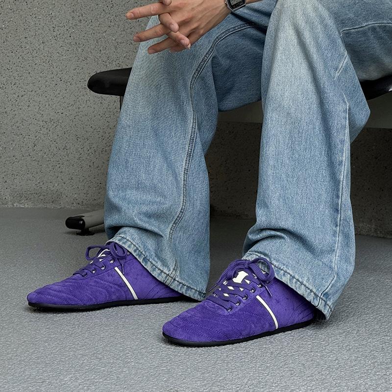 2025 new casual flat-bottomed trendy running shoes to work college style sports shoes breathable thin-soled German training shoes men's shoes