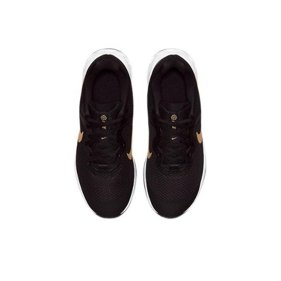 Nike Revolution 6 GS Black Metallic Gold DD1096-002