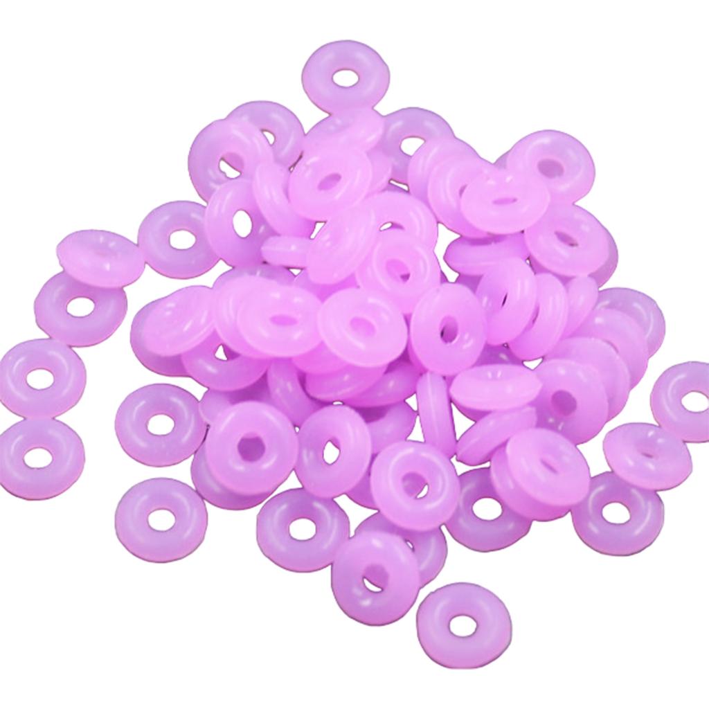 Set of 100 Multifuntional Jewelry Rings Jewelry Part Set Jewelry Crafting Rings Spacer Rings Silicone Texture for Daily
