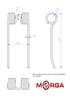 Pick-up Tine for Massey Ferguson 585136M1 Baler FI-5mm -198mm Powder Coated MORGA