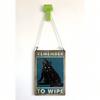Vintage Metallwandkunst Schwarze Katze Lustiges Badezimmer-Hygiene-Schild