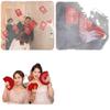 Wedding Red Envelopes Set: Large, Medium, Small Double Happiness Door Blocking Lai See