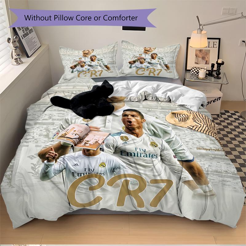 3Pcs Cristiano Ronaldo'S Legacy Bedding Sets For All Sizes New 3D Printed Bed Cover Comforter Duvet Cover Pillowcase Bedroom Decoration