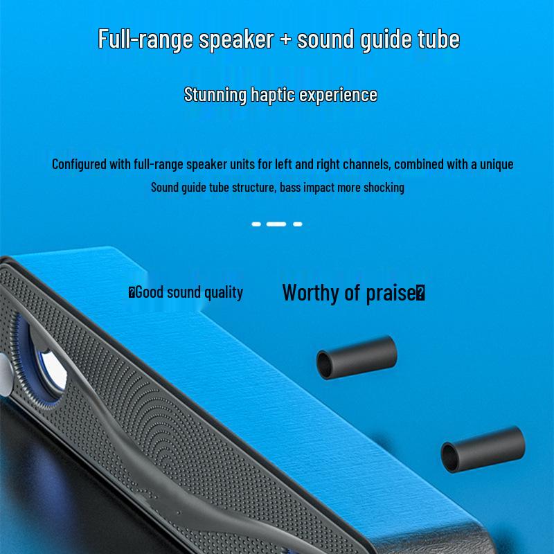 High-Quality Desktop and Notebook Wired Speakers with Subwoofer and Colorful Lighting
