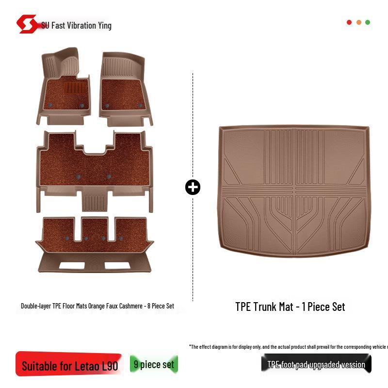 2025 Lixiang L90 TPE Full Coverage Floor Mats Interior Carpet with Fan