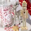 38cm DIY Walnut Cracker King Soldier Ornament - Creative Gift Item