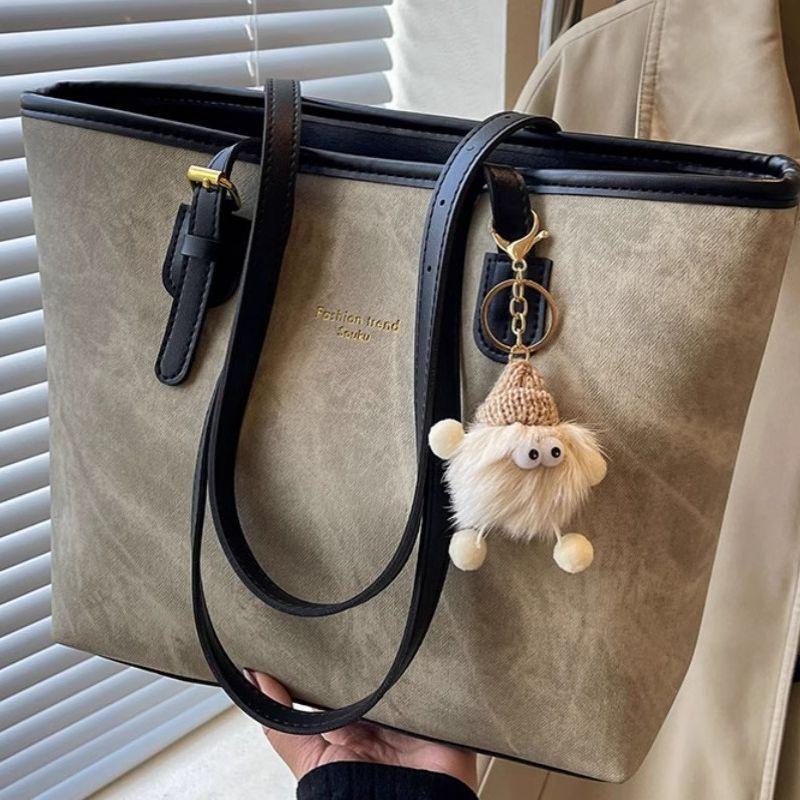 High sense fashion versatile shoulder commuter bag women's spring and summer new students class large capacity tote bag