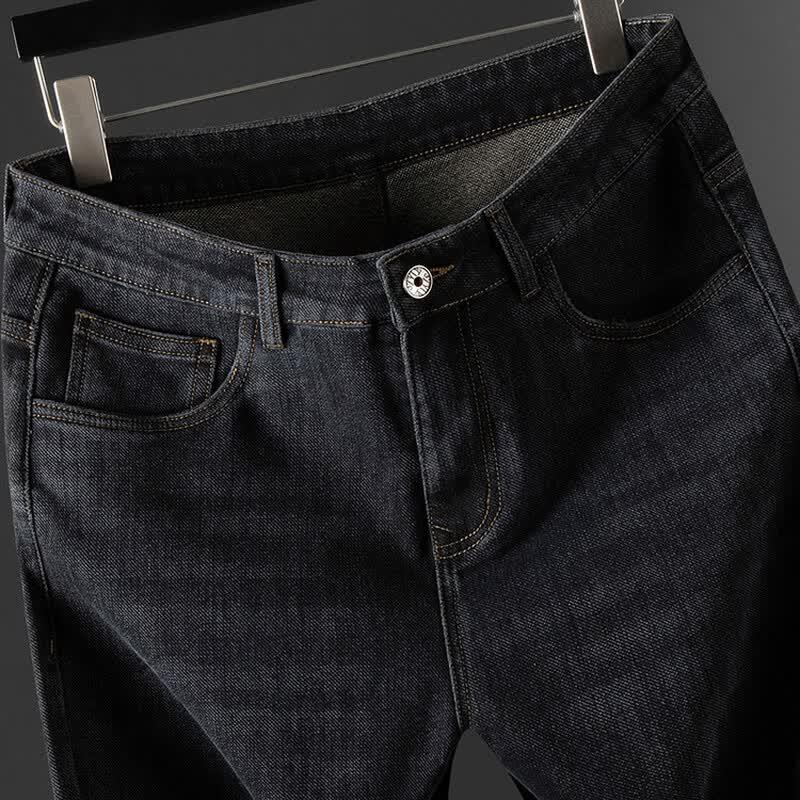 Pantalon Casual Élastique Coupe Droite pour Homme