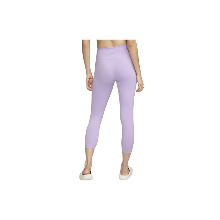 Nike One Solid Logo High-Waisted Leggings With Pockets Women Leggings Lilac FN3242-512