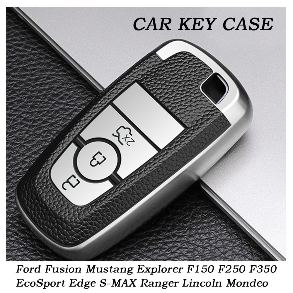 

New Fashion TPU Car Key Case Full Cover for Ford Fusion Mustang Explorer F150 F250 F350 EcoSport Edge S-MAX Ranger Lincoln Mondeo 3 buttons білий