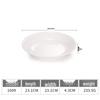 Melamine Imitation Porcelain Deep Round Dinner Plate